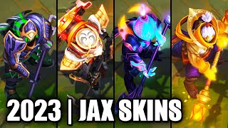 ALL JAX SKINS SPOTLIGHT 2023 Midscope Update  League of Legends [upl. by Teddi]