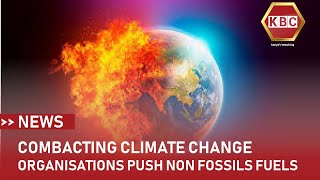 Combating climate change Organizations push non fossil fuel [upl. by Ahselet931]