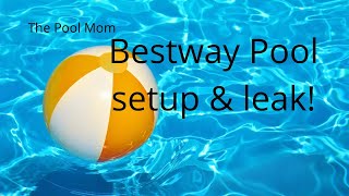 Bestway Pool from Costco  Setup amp leak [upl. by Timothy]