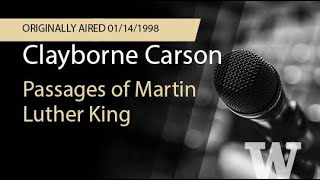 Clayborne Carson Passages of Martin Luther King [upl. by Eutnoj]