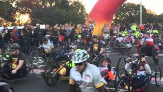 Marine Corps Marathon 2014 Handcyclists Race Start [upl. by Valerie249]