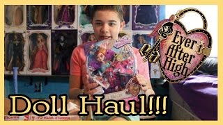 Doll Haul Ever After High Way to Wonderland Barbie and more [upl. by Aillicec]