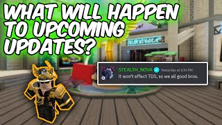 RAZS GONE WHAT WILL HAPPEN TO UPCOMING UPDATES  Tower Defense Simulator  ROBLOX [upl. by Bunni]