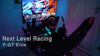 Next Level Racing FGT Elite cockpit amp ES1 seat with Direct monitor mount [upl. by Eybba]