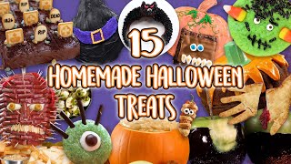 15 Homemade Halloween Treats  DIY Food Ideas for Halloween Party  Recipe Compilation [upl. by Ainitsirk]