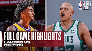 LAKERS vs CELTICS  NBA SUMMER LEAGUE  FULL GAME HIGHLIGHTS [upl. by Fonz799]