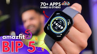 Amazfit Bip 5 Unboxing amp Review⚡️Perfect fitness partner 🏃‍♂️ [upl. by Ayekram]