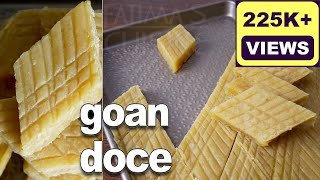 Goan Doce Recipe  Christmas Sweet  Goan Chana Doce Recipe  Goan Christmas Recipes [upl. by Torruella]