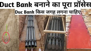 duct bank l cable duct bank l PVC encased duck bank installation procedure l Engineer interview [upl. by Kcirre]