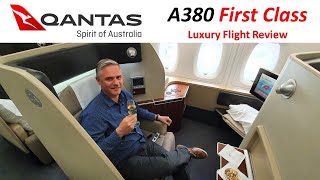 Qantas First Class  pure indulgence on the A380 [upl. by Vassell]