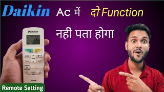 Daikin ac remote control  How to use daikin ac remote  Daikin remote [upl. by Eeldarb935]