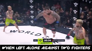 WHEN LEFT ALONE AGAINST TWO FIGHTERS ☠️ COMPILATION  2 VS 2 AND 2 VS 1 [upl. by Whallon]