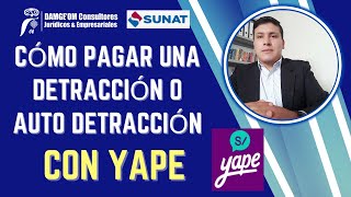 Cómo pagar una Detracción o Auto Detracción con Yape o tarjeta de debito o crédito  SUNAT 2024 [upl. by Amann]