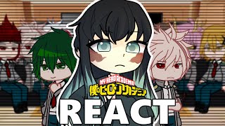 Class 1A reacts to deku as Muichiro Tokito  bakugo as genya  Demon slayer   MhaBnha [upl. by Nillok]