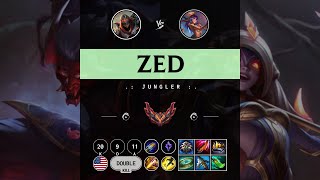 Zed Jungle vs Lillia  NA Grandmaster Patch 149 [upl. by Broeder]