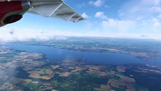 EDINBURGH rush  Landing at Edinburgh 24 ATR 42 Loganair [upl. by Zina]