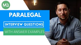 Paralegal Interview Questions with Answer Examples [upl. by Nai]