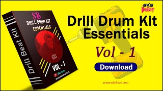 Drill Drum Kit Essentials Vol  1 2024 Sample Pack Download  UK Drill Sample Pack  Drill Beat Pack [upl. by Alyakcm]