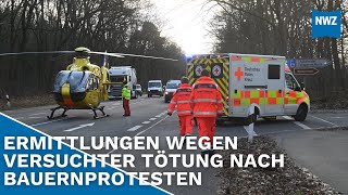 Mann fährt Landwirt bei Treckendemo um [upl. by Weisbrodt]