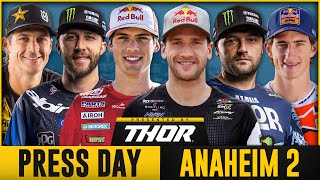 2024 Anaheim 2  Press Day ft Roczen Tomac Sexton [upl. by Rus113]