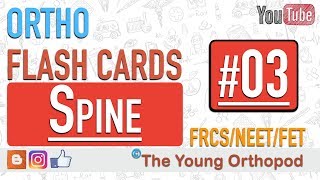 Ortho Flash Cards  Spine 03  SPINAL CORD INJURY  NEET PG  USMLE  MRCS  The Young Orthopod [upl. by Desiree411]