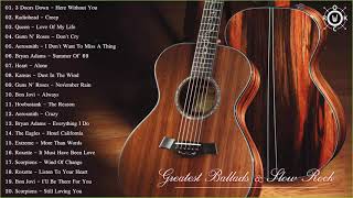 Acoustic Rock  Greatest Ballads amp Slow Rock Songs 80s  90s [upl. by Areis]