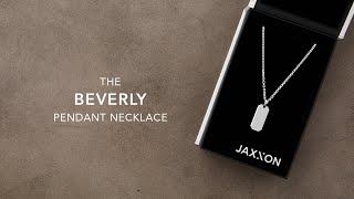 Men’s Silver Beverly Pendant Necklace  Men’s Jewelry Unboxing  JAXXON [upl. by Eimoan]