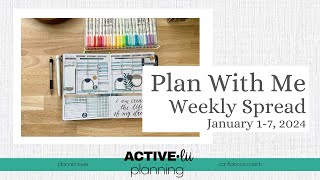 Plan With Me  Passion Planner Weekly Spread  January 17 2024 [upl. by Etnaud822]