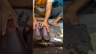 How We Manufacture Brown Leather Shoes [upl. by Alyek374]