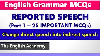 10 Most Expected MCQs from Reported Speech  CBSE Class 9 English Grammar CBSE2024 [upl. by Auqcinahs527]