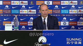 ALLEGRI post InterJuve 10 conferenza stampa quotSe qualcuno pensa che dobbiamo puntare a vincerequot [upl. by Llewoh]