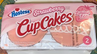 Hostess Cupcakes Limited Edition Strawberry [upl. by Lillis157]