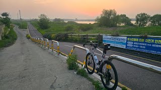 Road Cycling in South Korea Pyeongtaek 30 Mile After work [upl. by Eanram]