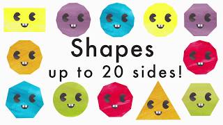 Learn Shapes With Up to 20 Sides  Recognising Geometric Shapes [upl. by Elisabeth892]