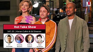 Kieran Culkin  Ed Sheeran Hot Take Show  S47 E5  The SNL Saturday Night Live Network [upl. by Ingrim175]