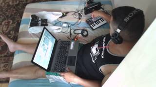 Test Djing using Novation Launchkey Mini and Traktor  Cheap Dj Setup [upl. by Laris]