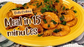 Easy and Quick Butter Garlic Shrimp recipe [upl. by Guss874]