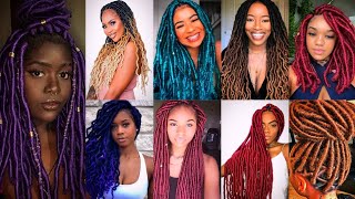 Faux Locs Braided Hairstyles For Black Ladies Stylish Faux Locs Braided Hairstyles For Ladies [upl. by Urias]