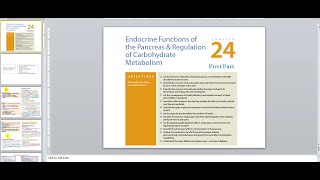 Endocrine function of pancreas Physiology II Ganong Chapter 24 [upl. by Vyky]