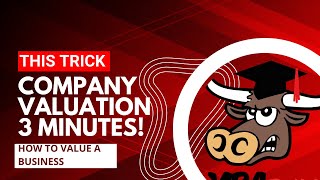 🔴 3 Minutes How to Value a Company for Company Valuation and How to Value a Business [upl. by Meesak712]