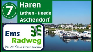 EmsRadweg bis zur Nordsee 7▶ Haren  Aschendorf Papenburg  Radtour Radreise Doku [upl. by Gabi]