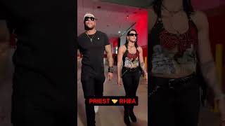 Rhea Ripley and Damian Priest Walk Backstage Before WWE Raw rhearipley wwe wweraw [upl. by Sedrul64]