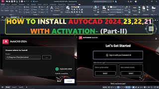 Install AutoCAD 2024  23  22  21 Free Activation [upl. by Konrad]