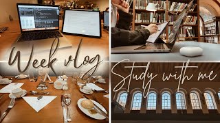 A week in the life of a Cambridge MPhil student  Study with me cafés Downing college formal [upl. by Krever]