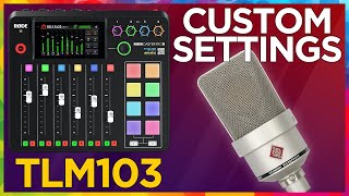 Neumann TLM 103  Rodecaster Pro II Custom settings amp Setup [upl. by Medarda]