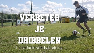 Verbeter je dribbelen met deze simpele oefeningen  individuele voetbaltrainingen [upl. by Melia825]