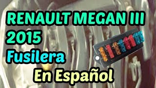 DIAGRAMA de FUSIBLES Renault Megan III Año 2015  En Español [upl. by Sherborne]