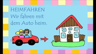 Deutsch lernen 33 trennbare Verben A1  A2 German lesson separable verbs  apprendre lallemand [upl. by Sidnac]