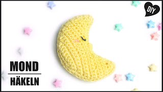 Mond häkeln  Amigurumi Häkelanleitung  DIY by Pfirsichteufel [upl. by Drannek]