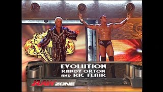 Randy Orton amp Ric Flair Vs Goldberg amp Shawn Michaels  RAW Sept 29 2003 [upl. by Amin]